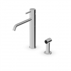 Miscelatore lavello monocomando con bocca girevole e doccetta laterale Zucchetti Pan S ZPA276-Cromo | Edilceram Design