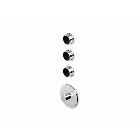 Zucchetti Savoir ZSA661 miscelatore termostatico a muro con 3 rubinetti di arresto | Edilceramdesign