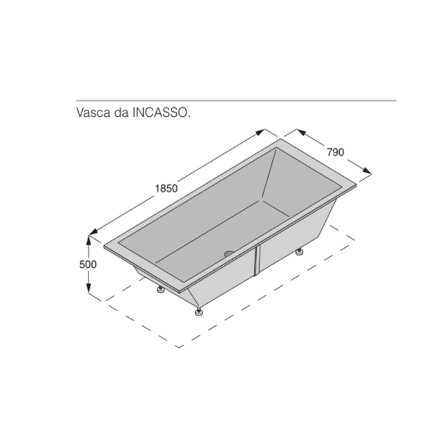 Boffi Swim C QAWSSR01 vasca da bagno incasso a pavimento | Edilceram Design