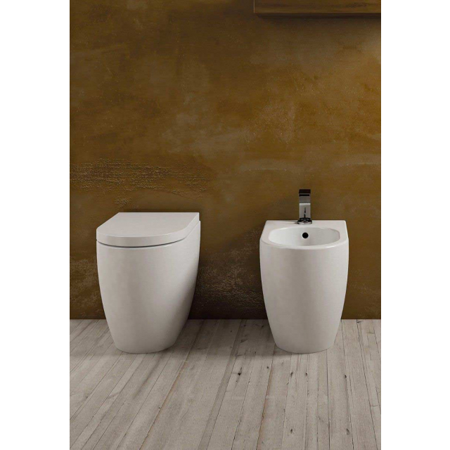 Ceramica Cielo Smile New SMVAS+SMBID wc e bidet a pavimento | Edilceramdesign