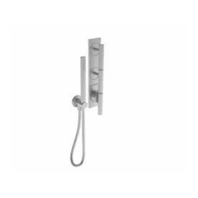 Falper. Cilindro GG8 gruppo doccia termostatico a muro con piastra | Edilceram Design