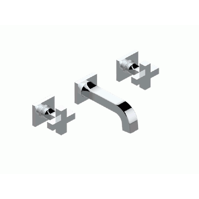 THG Paris Beluga G1T-40G miscelatore 3 fori a muro per lavabo | Edilceram Design