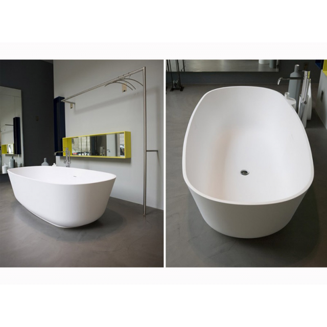 Antonio Lupi BAIAS vasca da bagno ovale freestanding in Cristalplant | Edilceramdesign