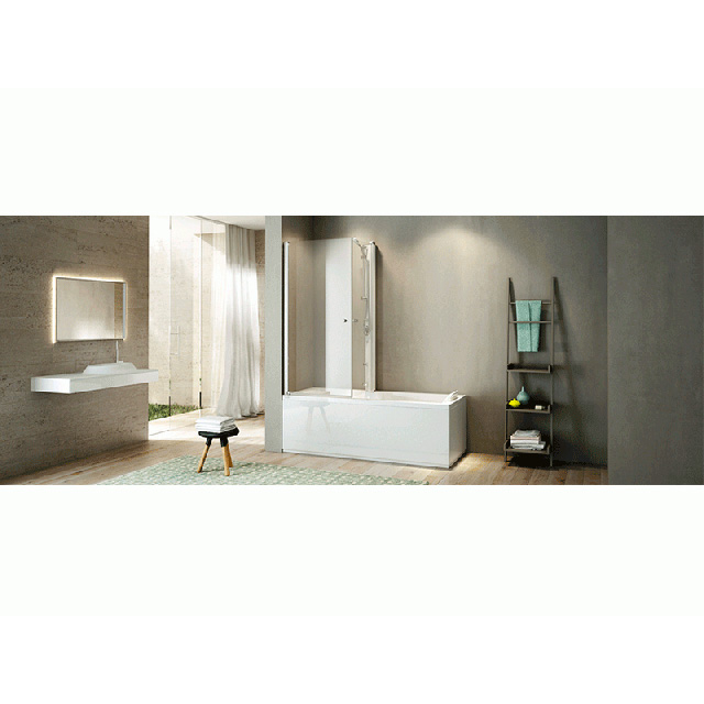 Jacuzzi MIx 9448456A cabina doccia per vasca a parete | Edilceramdesign