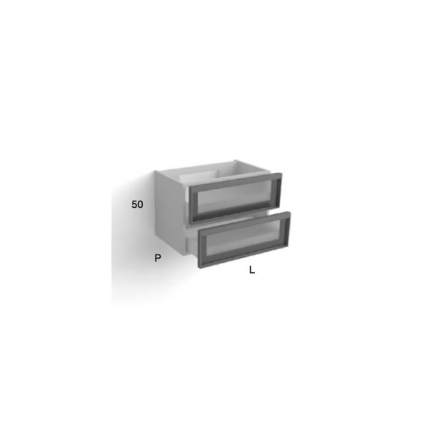 Antonio Lupi BEMADE mobile porta lavabo con 2 cassetti | Edilceram Design