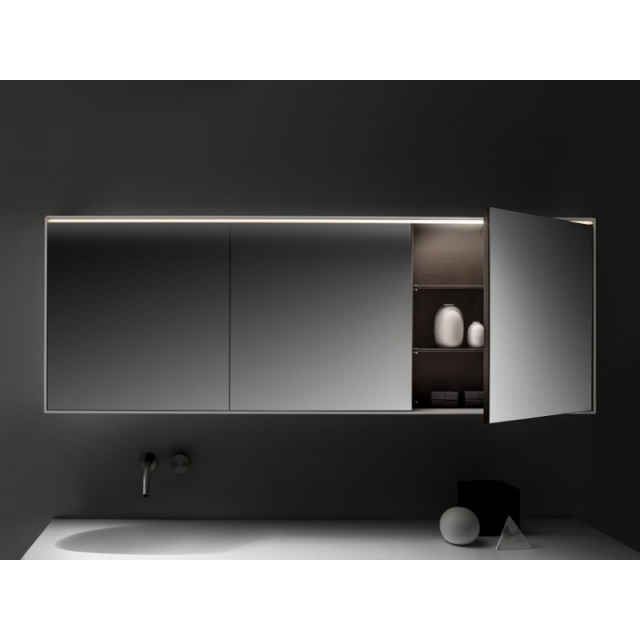 Falper Shape Evo DZW 80 specchio contenitore in legno | Edilceram Design