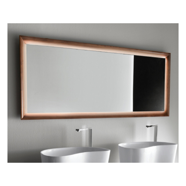 Falper ViaVeneto DXT 60 specchio con cornice in legno H75 | Edilceram Design