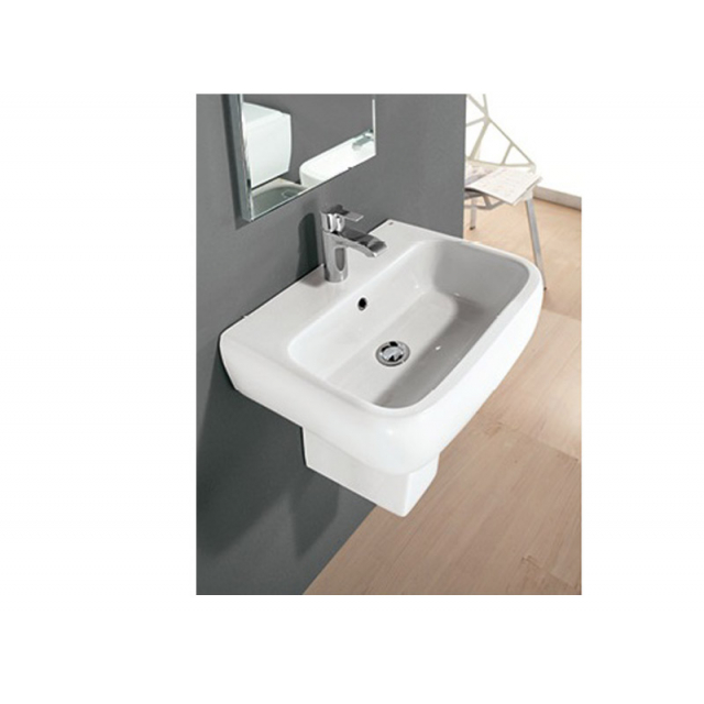 Lavabo sospeso Metropolitan lavabo sospeso, o su colonna o semi colonna 60 cm MEWB00001 | Edilceram Design