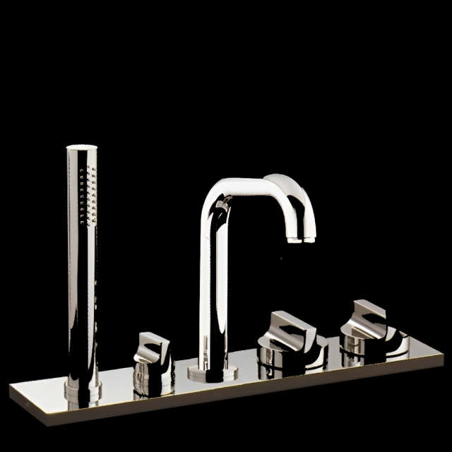 Boffi Liquid RGSL08 Miscelatore soprapiano per vasca con doccetta e bocca | Edilceram Design