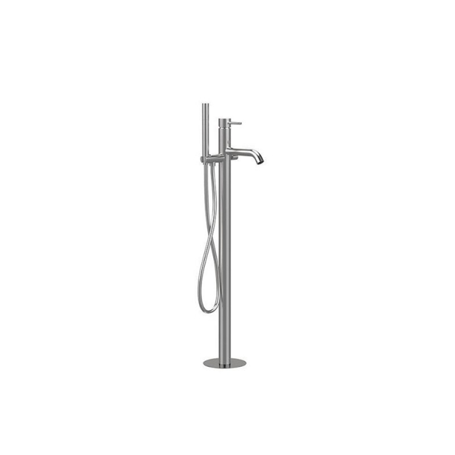 Daniel Tokyo Steel SSTX678 miscelatore a pavimento per vasca da bagno con kit doccia | Edilceram Design
