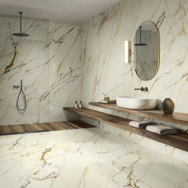 Piastrelle Effetto Marmo 75x150 Supergress Purity of Marble MYSTERIOUS WHITE MYW5 | Edilceram Design