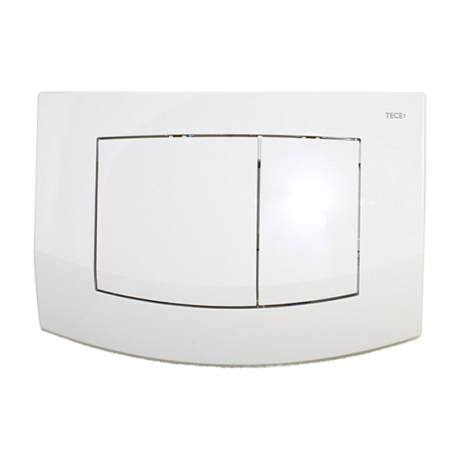 Placche wc Tece Teceambia placca esterna per wc in materiale plastico doppio pulsante 9.240.200 | Edilceramdesign