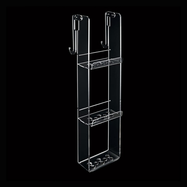 Portaoggetti plexiglass 3 piani con gancio Tlbath 2113/C/TR | Edilceramdesign